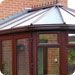 Conservatory: dark wood
