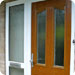 Twin-glazed, light Oak with side panel