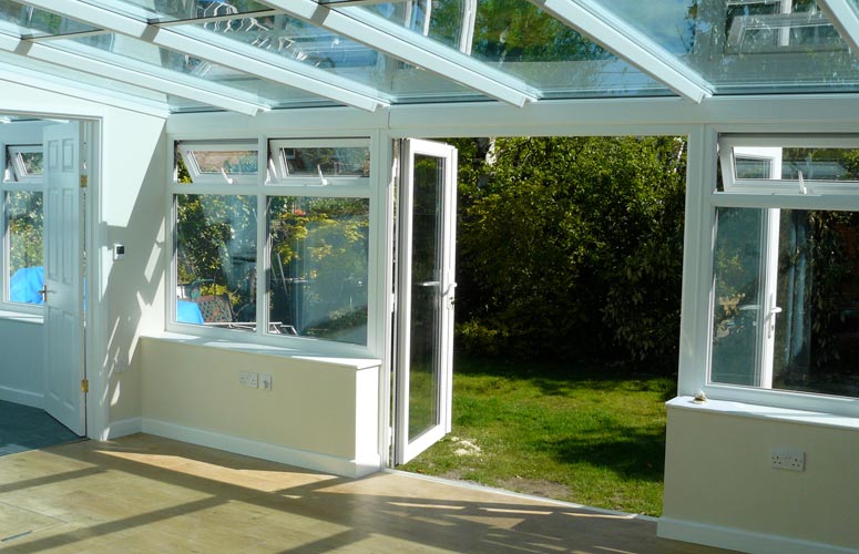 Conservatory and laminate floor